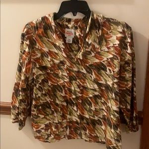 Ruby Rd, petite XL, V neck top